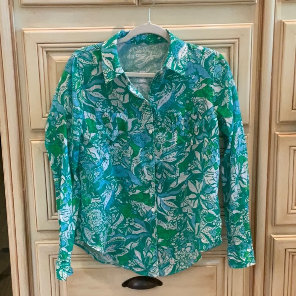 Lilly Pulitzer Linen Top
